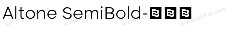 Altone SemiBold字体转换